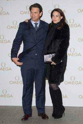 Omega VIP Dinner London UK Dougray Scott and wife Claire Forlani at the Omega VIP Dinner hosted at-stock-foto