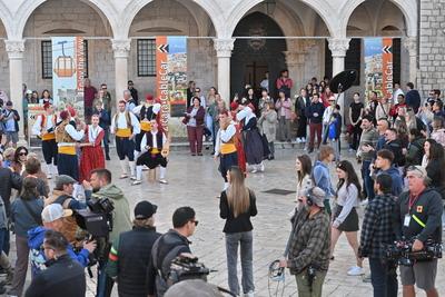 Croatia, Dubrovnik, 201025. Set of the fifth season of the Netflix teen series Outer Banks on Stradun. Photo: Bozo Radic-stock-foto