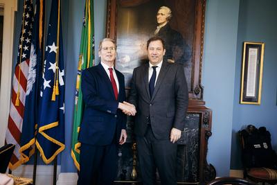 Lars Klingbeil in Washington D.C.-stock-foto