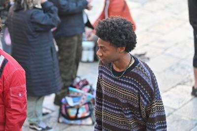 Croatia, Dubrovnik, 201025. Actor Jonathan Daviss on the set of the fifth season of the Netflix teen series Outer Banks-stock-foto
