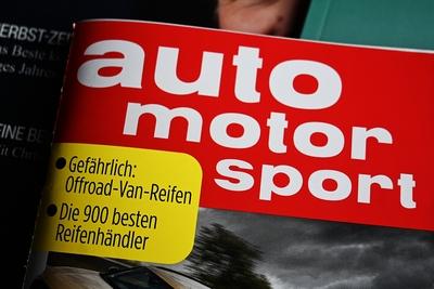 Auto Motor und Sport oder auto motor und sport, abgek?rzt als AMS oder ams, ist eine deutsche Automobil-Zeitschrift mit-stock-foto