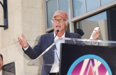 Schauspieler Ed Harris anl?sslich der Ehrung von Schauspielerin Holly Hunter mit einem Stern auf dem Hollywood Walk of-stock-foto