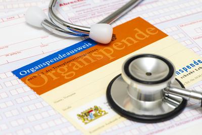 Organspendeausweis-stock-foto