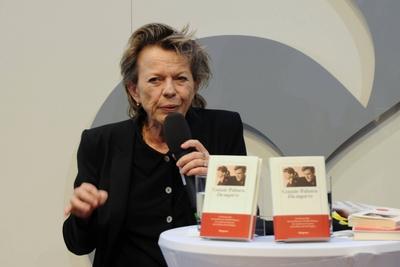 Frankfurter Buchmesse International Book Fair Frankfurt 2016 Gast Connie Palmen-stock-foto