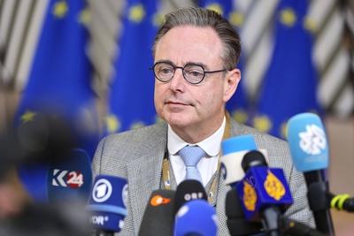 Br?ssel, Belgien, 23.10.2025: Europa-Geb?ude: Europ?ischer Rat: Bart De Wever, Premierminister Belgien *** Brussels, Bel-stock-foto