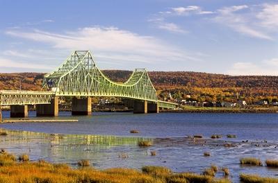 J. C Van Horne Bridge, Campbellton, New Bunswick, Canada PUBLICATIONxINxGERxSUIxAUTxHUNxONLY acp24198 AllxCanadaxPhotos-stock-foto
