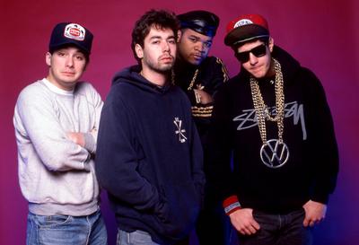CLARKSTON, MI - JULY 29: (L-R) Adam Horovitz (Ad-Rock), Adam Yauch (MCA) (1964-2012), DJ Hurricane and Mike Diamond (Mik-stock-foto