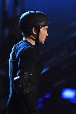 Wetten, dass..? am 4.12.2010: Kandidat Samuel Koch 12/10 thg Kandidat Samuel Koch am 4.12.2010 in Wetten, dass..? (ZDF)-stock-foto