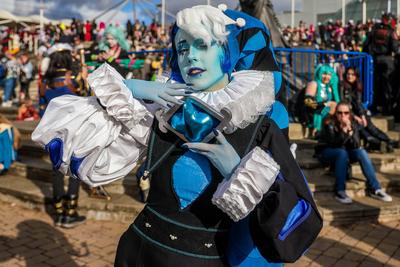 MCM Comic Con at Excel London-stock-foto