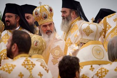 Worlds Largest Orthodox Cathedral, Icons Consecration, Bucharest, Romania-stock-foto
