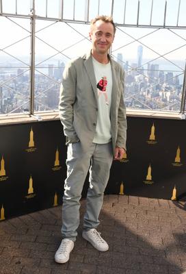 Tom Felton Lights the Empire State Building-stock-foto
