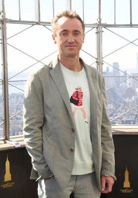 Tom Felton Lights the Empire State Building-stock-foto