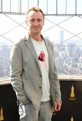 Tom Felton Lights the Empire State Building-stock-foto
