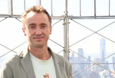 Tom Felton Lights the Empire State Building-stock-foto