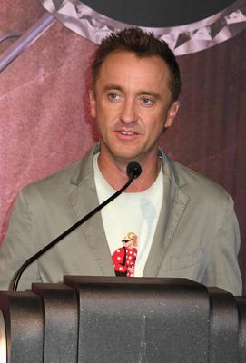 Tom Felton Lights the Empire State Building-stock-foto