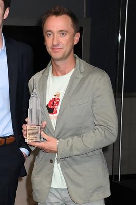 Tom Felton Lights the Empire State Building-stock-foto