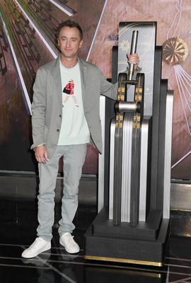 Tom Felton Lights the Empire State Building-stock-foto