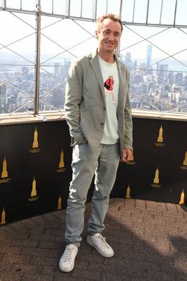 Tom Felton Lights the Empire State Building-stock-foto