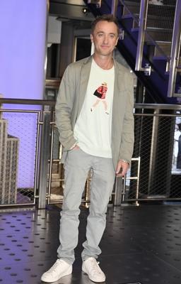 Tom Felton Lights the Empire State Building-stock-foto