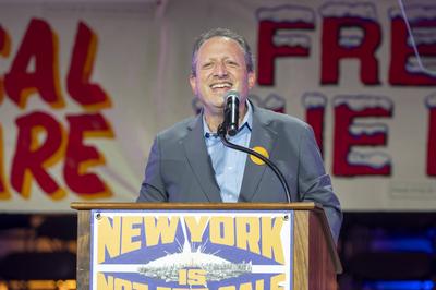 Zohran Mamdani, Bernie Sanders and Alexandria Ocasio-Cortez Hold "New York Is Not For Sale" Rally, New York, USA - 26 Oct 2025-stock-foto