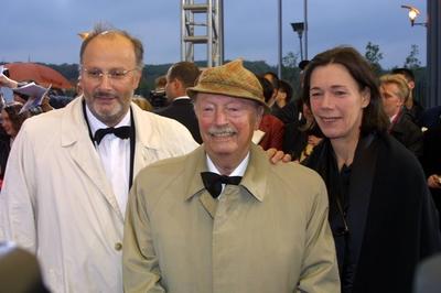 Produzent Prof Gyula Trebitsch HUN mit seiner Tochter Katharina GER Produzentin und Sohn Markus-stock-foto