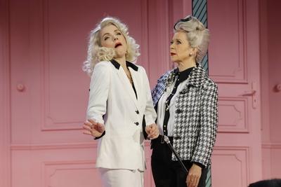 Antje Rietz, Marion Kracht, Deutschland, Berlin, Kom?die am Kurf?rstendamm im Ernst-Reuter-Saal, n Fotoprobe von Carmen-stock-foto