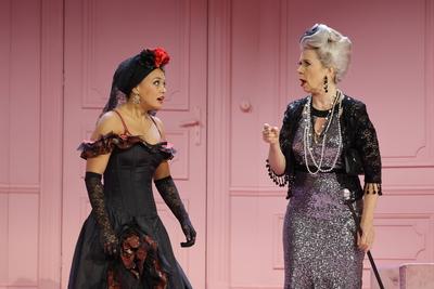 Mariyama Ebel, Marion Kracht, Deutschland, Berlin, Kom?die am Kurf?rstendamm im Ernst-Reuter-Saal, n Fotoprobe von Carme-stock-foto