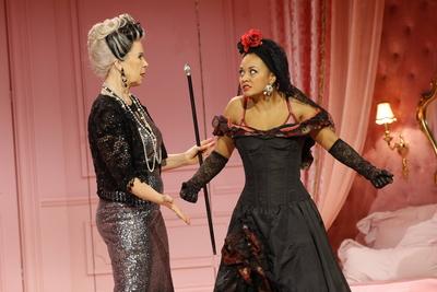 Marion Kracht, Mariyama Ebel, Deutschland, Berlin, Kom?die am Kurf?rstendamm im Ernst-Reuter-Saal, n Fotoprobe von Carme-stock-foto