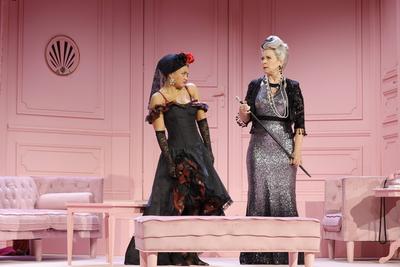 Mariyama Ebel, Marion Kracht, Deutschland, Berlin, Kom?die am Kurf?rstendamm im Ernst-Reuter-Saal, n Fotoprobe von Carme-stock-foto