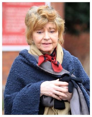 PRUNELLA SCALES at the funeral of Richard Briers West London London UK March 6 2013 Photo by-stock-foto