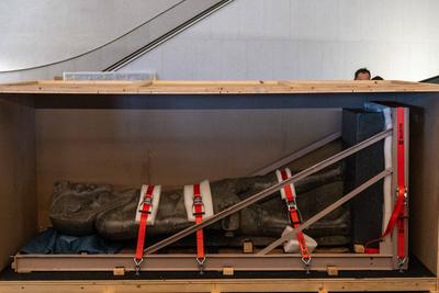 Hong Kong Palace Museum Ancient Egypt Exhibition-stock-foto