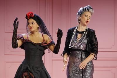 Mariyama Ebel, Marion Kracht, Deutschland, Berlin, Kom?die am Kurf?rstendamm im Ernst-Reuter-Saal, n Fotoprobe von Carme-stock-foto