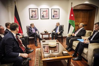 Johann Wadephul (CDU), Bundesaussenminister, reist vom 29.10.2025 bis zum 1.11.2025 nach Jordanien, Syrien, Libanon und-stock-foto