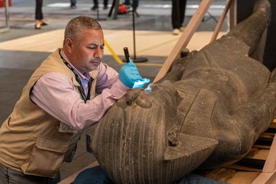 Hong Kong Palace Museum Ancient Egypt Exhibition-stock-foto