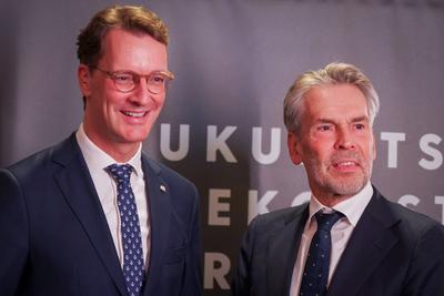 Noordwijk aan Zee, Niederlande, Europa 3. Zukunftsforum NRW Niederlande 2025 der Brost-Akademie: Hendrik W?st (Ministerp-stock-foto