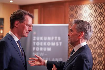 Noordwijk aan Zee, Niederlande, Europa 3. Zukunftsforum NRW Niederlande 2025 der Brost-Akademie: Hendrik W?st (Ministerp-stock-foto