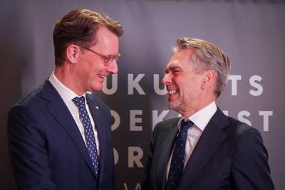 Noordwijk aan Zee, Niederlande, Europa 3. Zukunftsforum NRW Niederlande 2025 der Brost-Akademie: Hendrik W?st (Ministerp-stock-foto