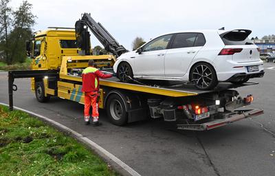 Sprengung eines Geldautomaten in Papenburg.-stock-foto