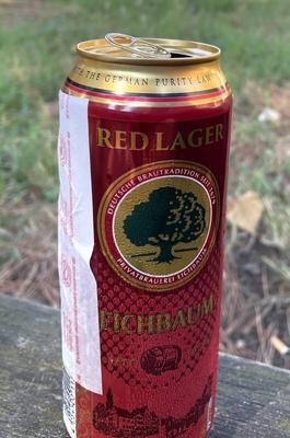 Eichbaum Bier Brauerei, Red Lager aus der Dose. Unweit vom Stadtkern Mannheim liegt das ?lteste Industrieunternehmen der-stock-foto