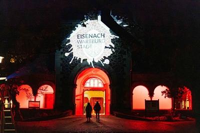 02.11.2025, GER, News / Veranstaltung / Kultur, Licht unf Klang auf dem Hauptfriedhof Eisenach-stock-foto