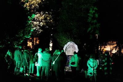 02.11.2025, GER, News / Veranstaltung / Kultur, Licht unf Klang auf dem Hauptfriedhof Eisenach-stock-foto