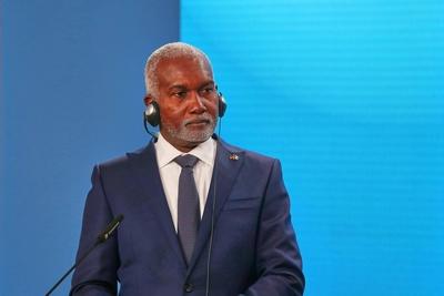 Berlin, Deutschland, 04.11.2025: Ausw?rtiges Amt: Treffen der Binationalen Deutsch-Nigerianischen Kommission: Nigerias A-stock-foto