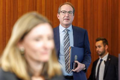 Statement von Bundesinnenminister Alexander Dobrindt-stock-foto