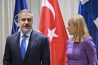 Turkish Foreign Minister Hakan Fidan visits Helsinki-stock-foto