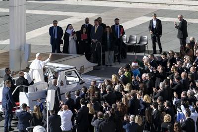 ITALY -  POPE LEO XIV   DURING THE WEEKLY GENERAL AUDIENCE AT THE VATICAN - 2025/11/5-stock-foto
