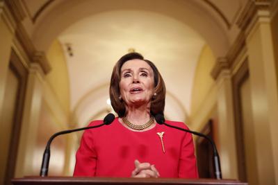 News Themen der Woche KW13 News Bilder des Tages Speaker of the United States House of Representatives Nancy Pelosi (Dem-stock-foto