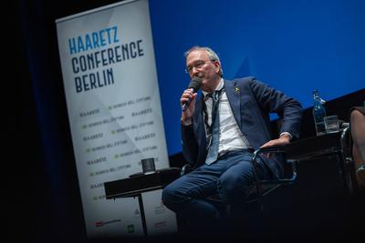 Haaretz Konferenz Berlin-stock-foto