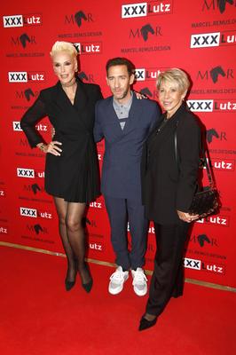 Brigitte Nielsen, Marcel Remus, Silke Remus-stock-foto