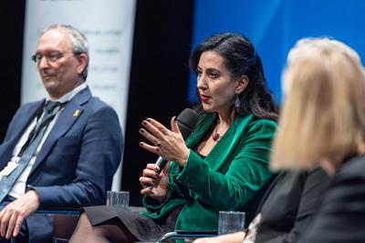 Haaretz Konferenz Berlin-stock-foto