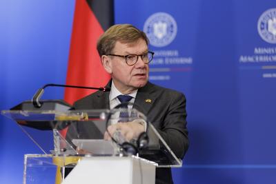 Aussenminister Wadephul reist nach Rumaenien-stock-foto